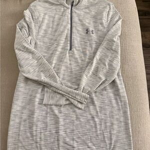 Under Armour Light Gray Quarter-Zip Top